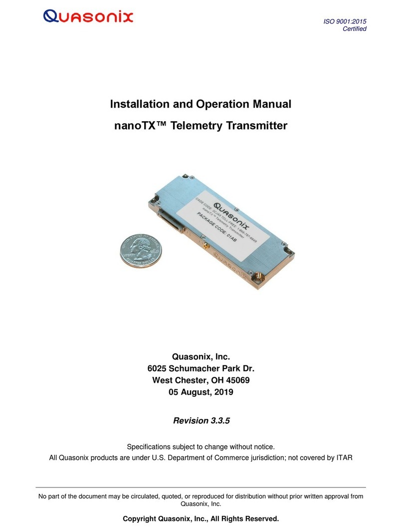 Quasonix nanoTX Installation and operation manual