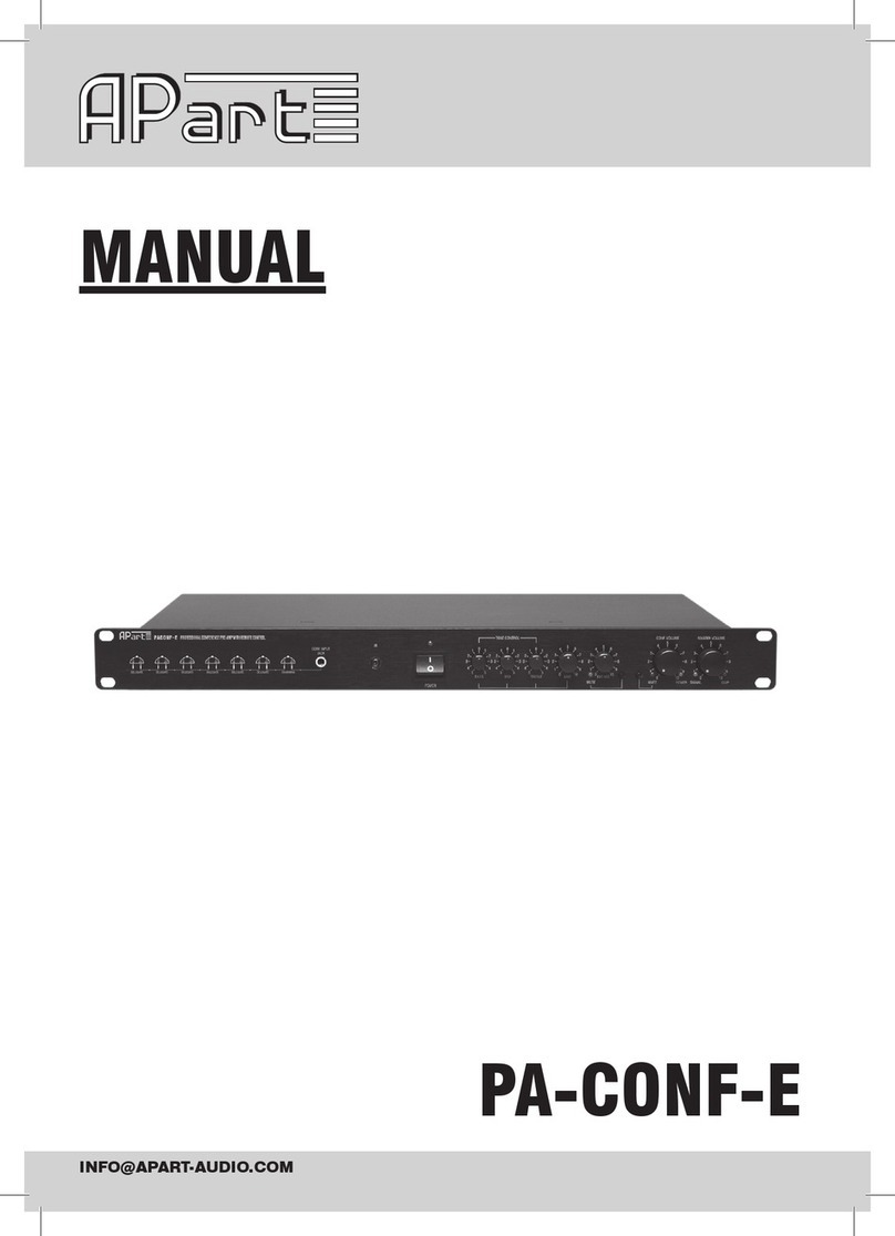 APART PA-CONF-E User manual APART PA-CONF-E User manual