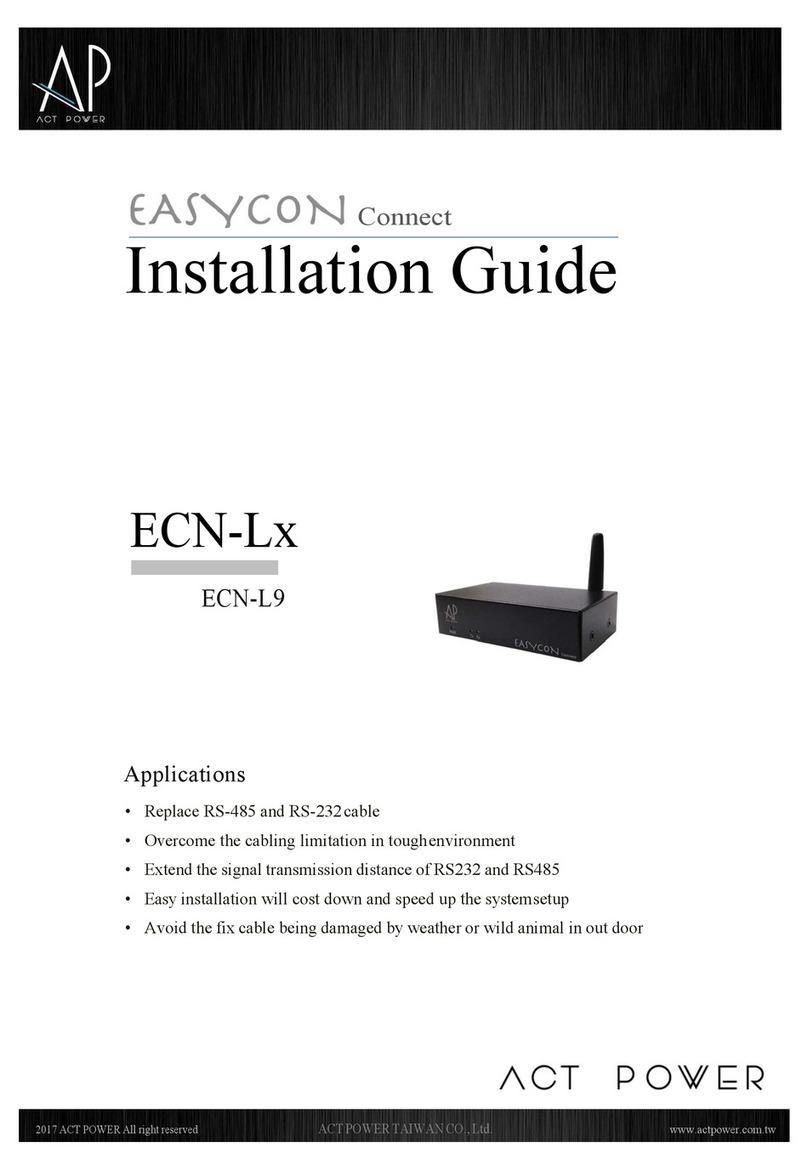 ACT POWER EASYCON Connect ECN-L Series installation guide