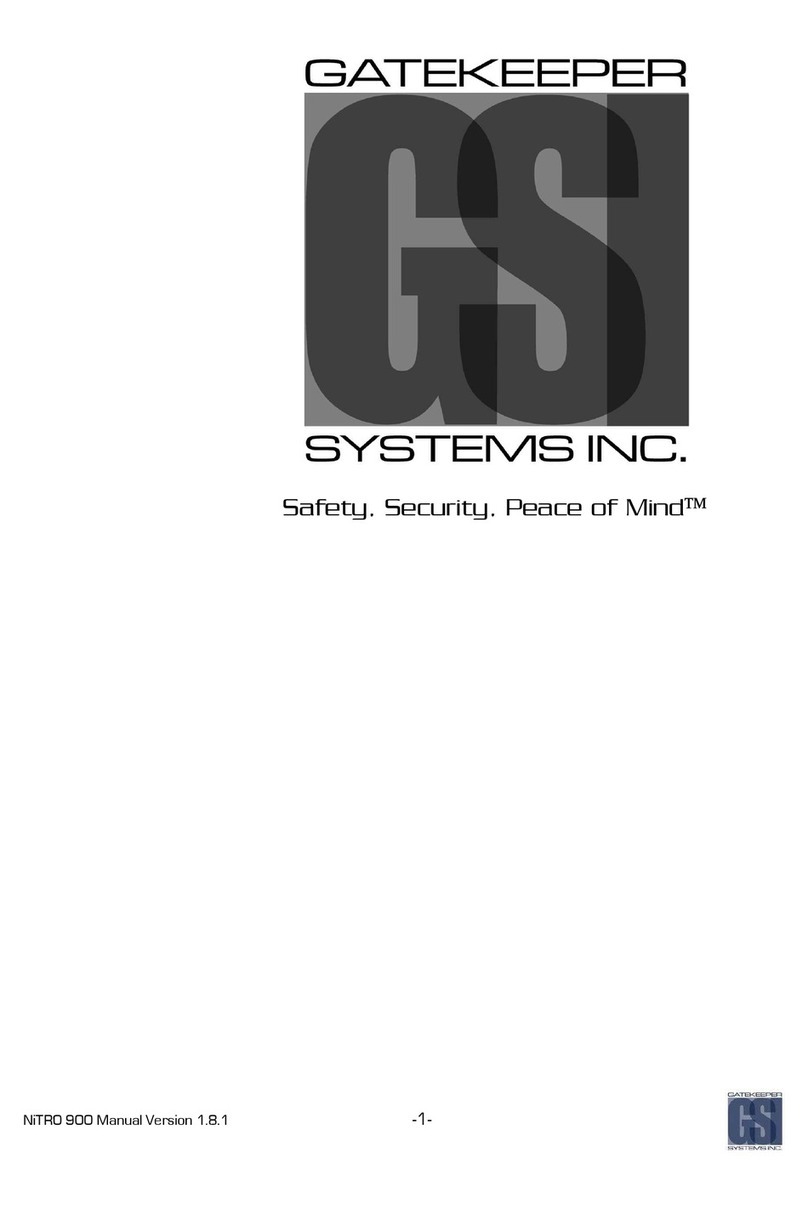 Gatekeeper Systems Digital Smart Recorder NiTRO 900 manual