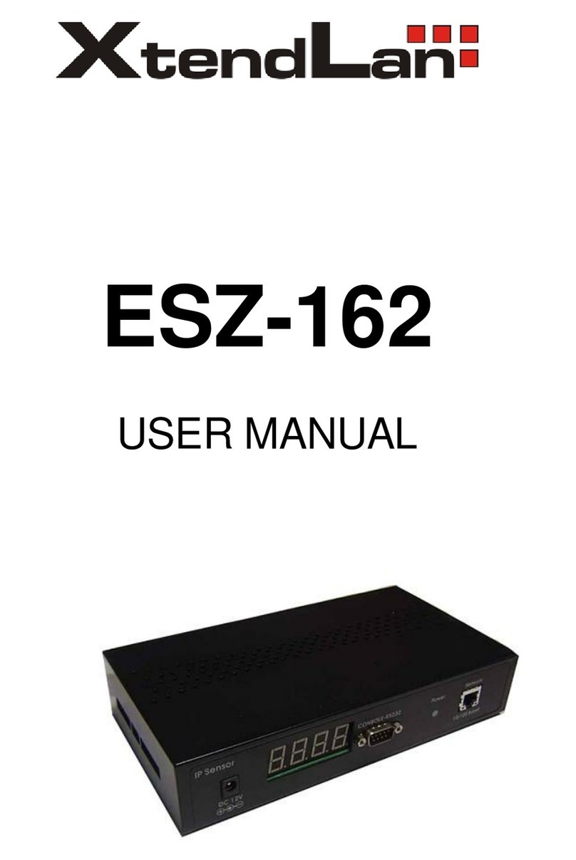 XtendLan IP SENSOR ESZ-162 user manual