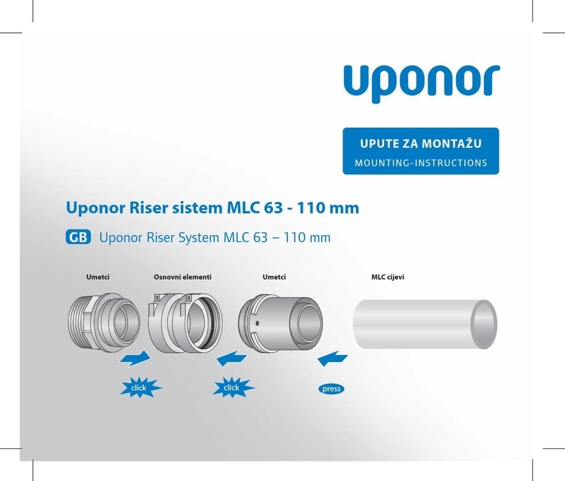 Uponor MLC Riser system Mounting instructions Uponor MLC Riser system Mounting instructions