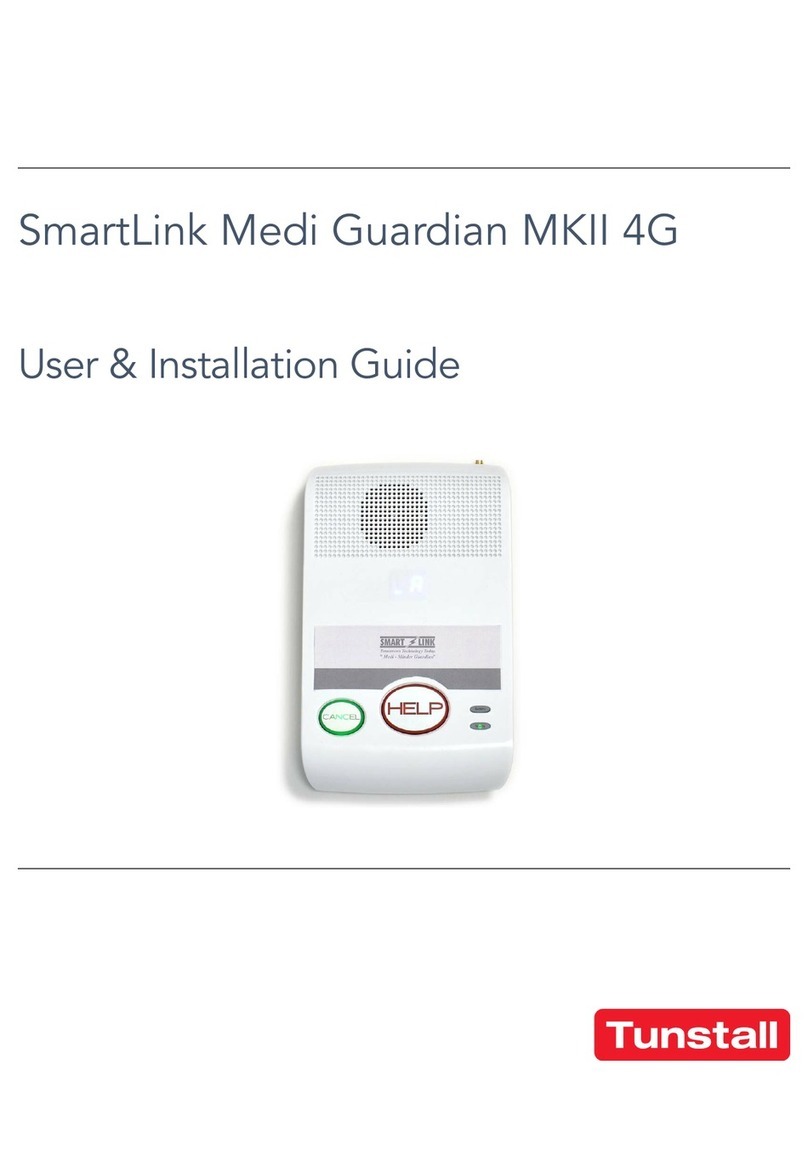Tunstall SmartLink Medi Guardian MKII 4G User's installation guide
