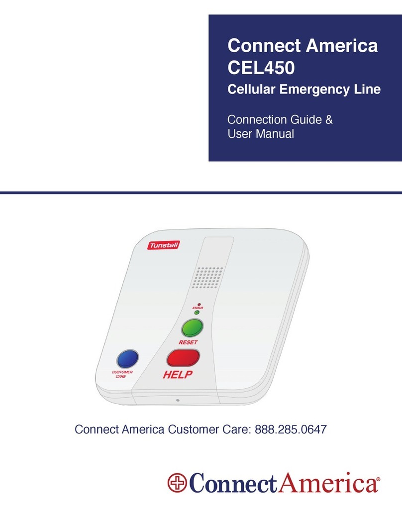 Tunstall Connect America  CEL450 Connection Guide & User Manual