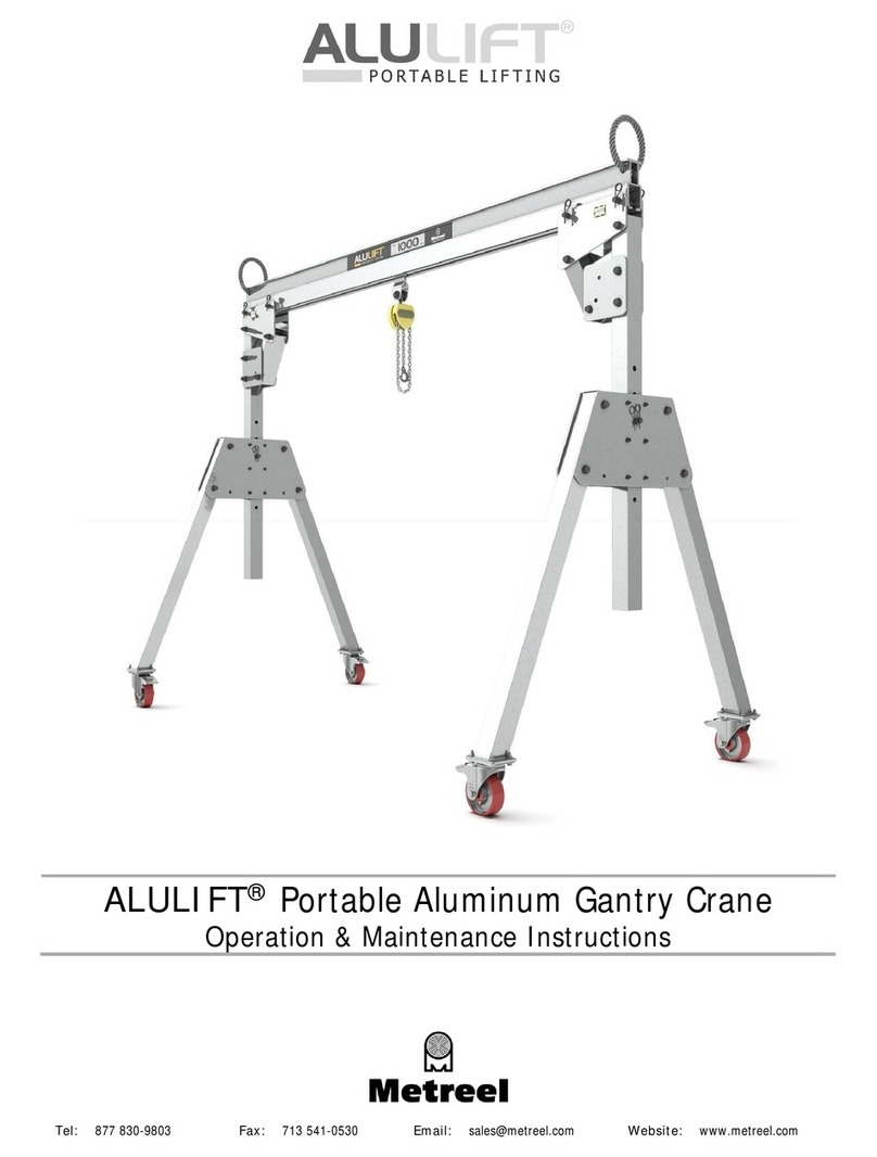 Metreel ALULIFT Operation & maintenance instructions