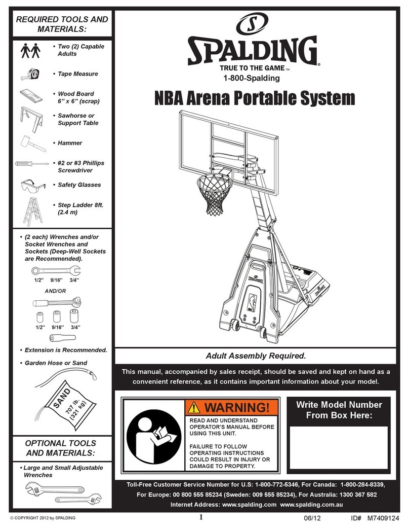 SPALDING NBA Arena User manual