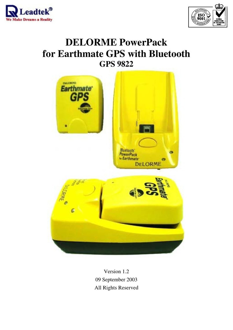 DeLorme Earthmate PowerPack User manual