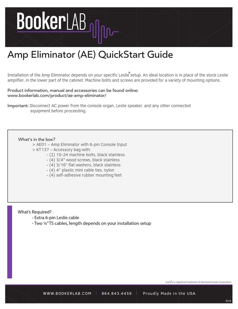 BookerLab Amp Eliminator quick start guide