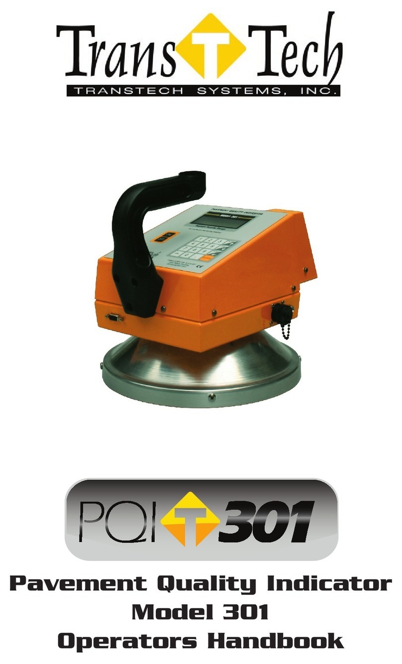 Transtech PQI 301 Operator's handbook