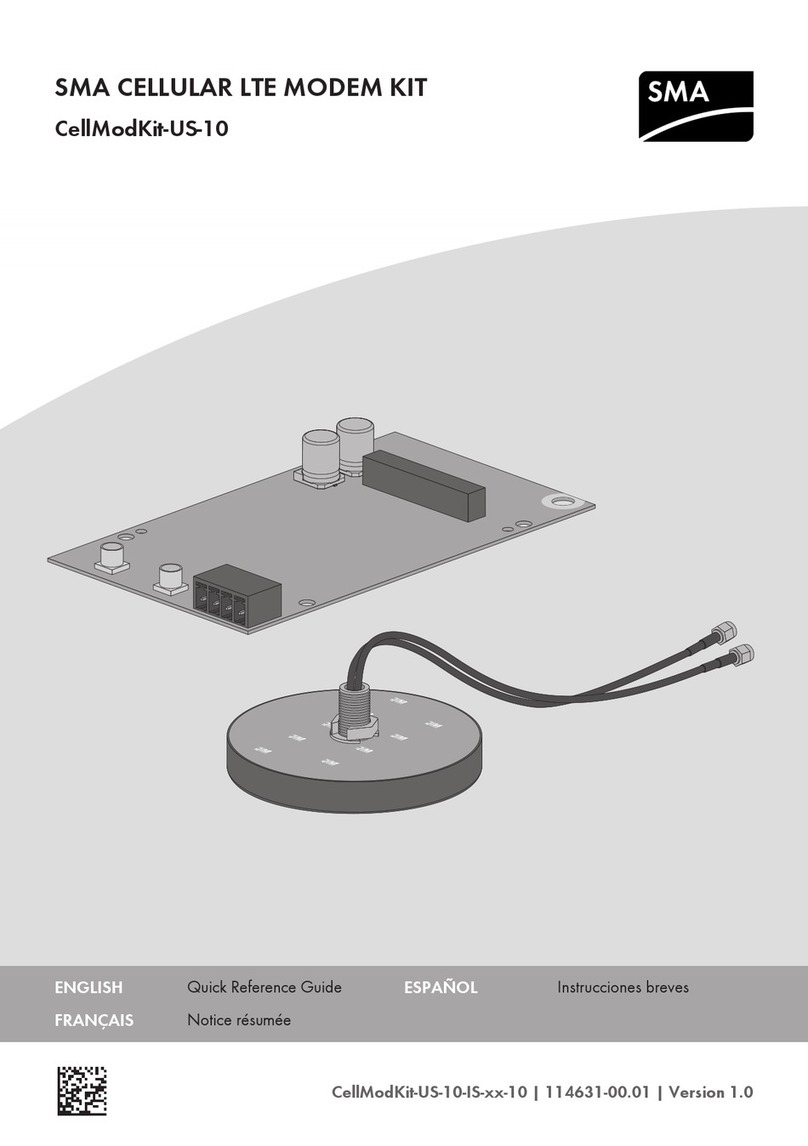 SMA CellModKit-US-10 User manual