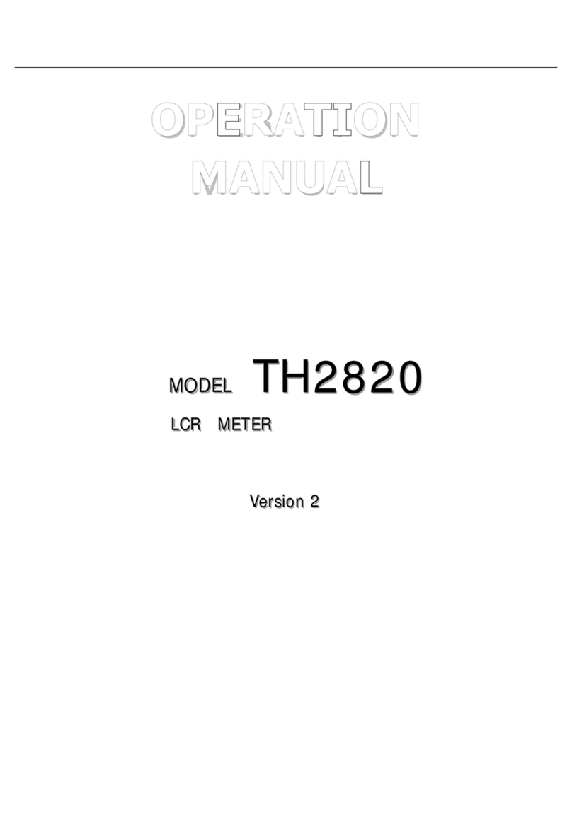 Tonghui Electronics TH2820 User manual
