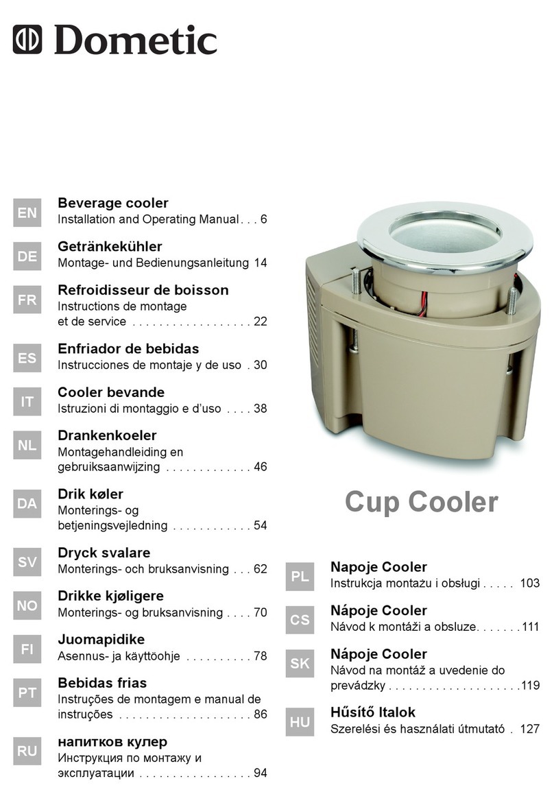 Dometic Cup Cooler User manual