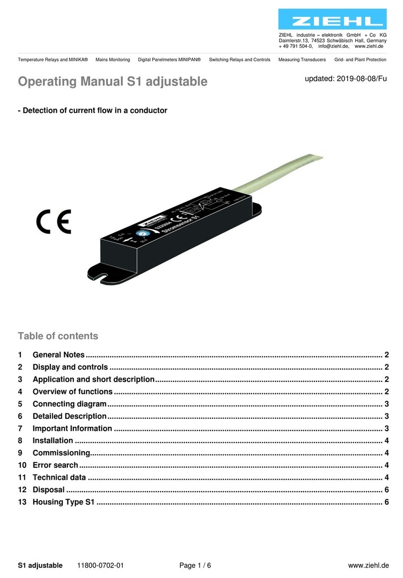ZIEHL S1 adjustable operating manual