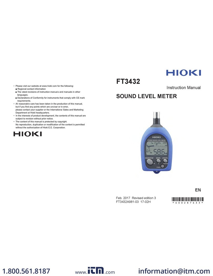 Hioki FT3432 User manual