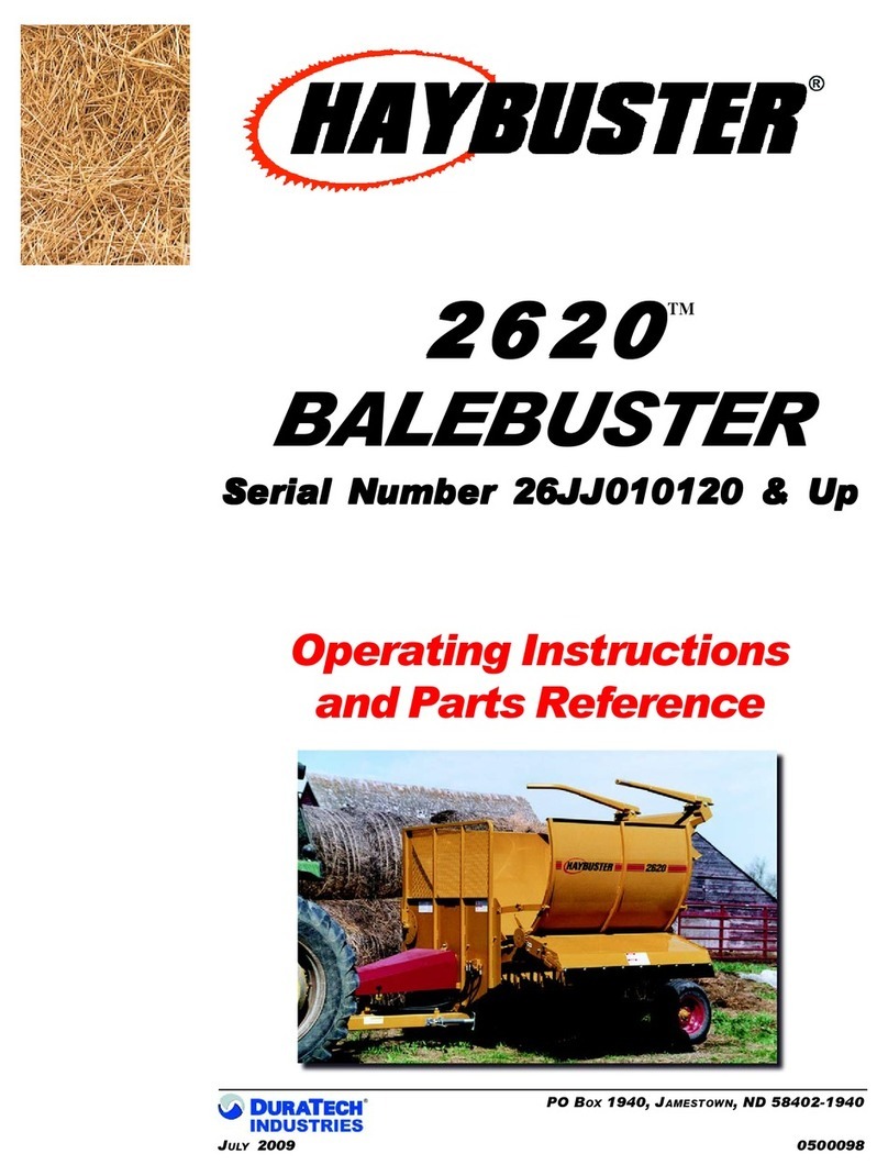 DuraTech Industries Haybuster Balebuster 2620 Operating Instructions and Parts Reference DuraTech Industries Haybuster Balebuster 2620 Operating Instructions and Parts Reference