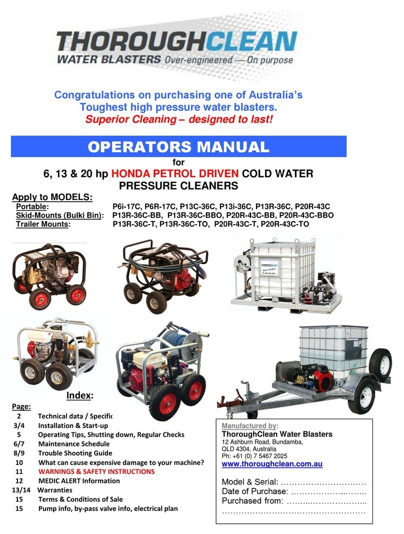ThoroughClean P6R-17C Operator's manual