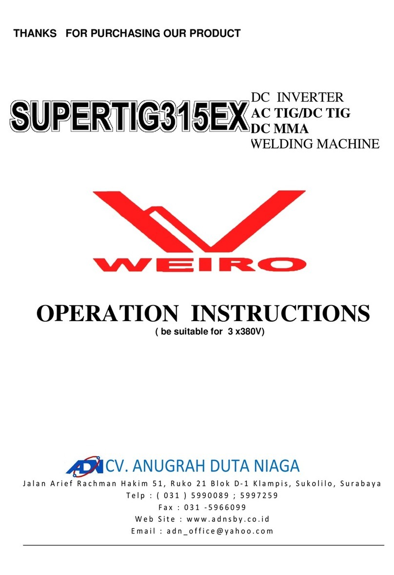 ADN WEIRO SUPERTIG315EX Operation instructions