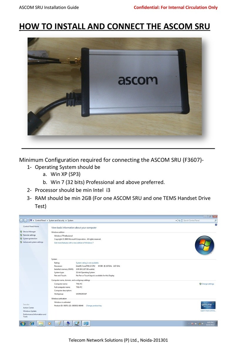 ASCOM F3607 installation guide