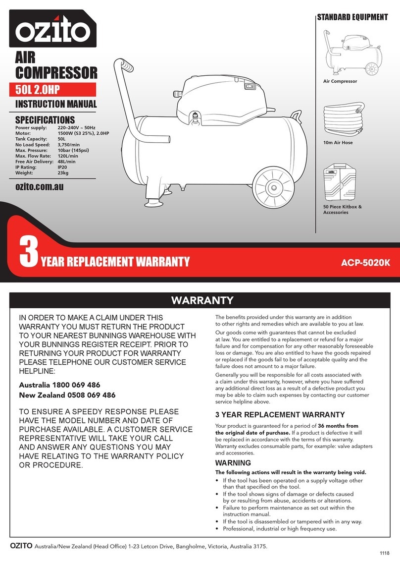 Ozito ACP-5020K instruction manual
