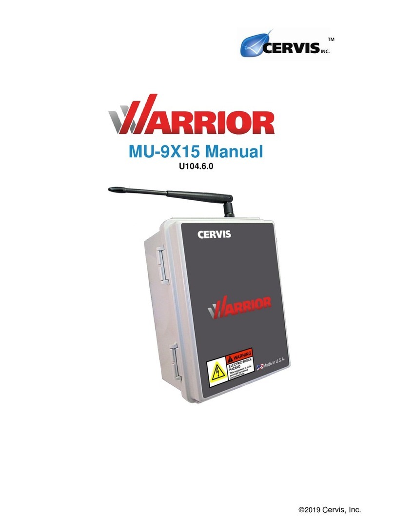 Cervis Warrior MU-9X15 manual Cervis Warrior MU-9X15 manual