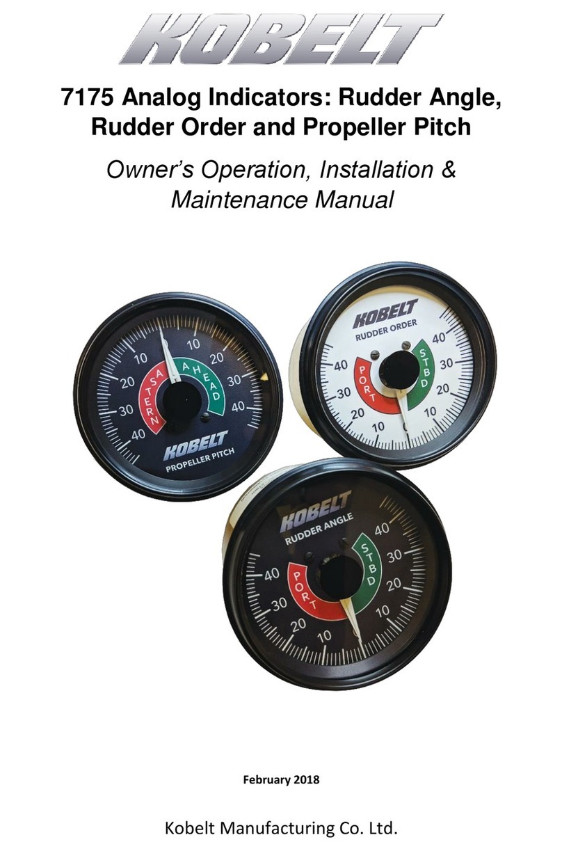Kobelt 7175 Owner's Operation, Installation & Maintenance Manual