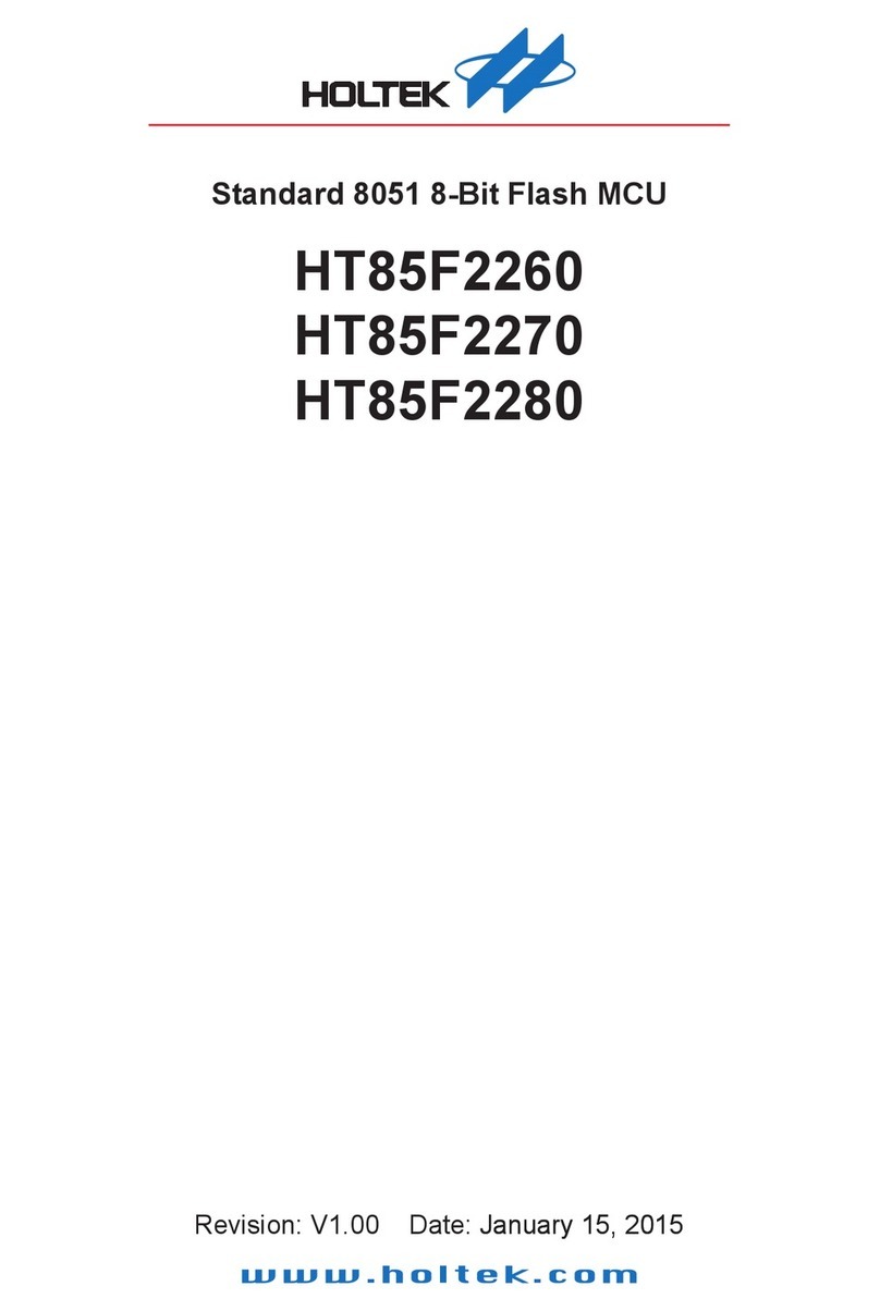 Holtek HT85F2270 User manual