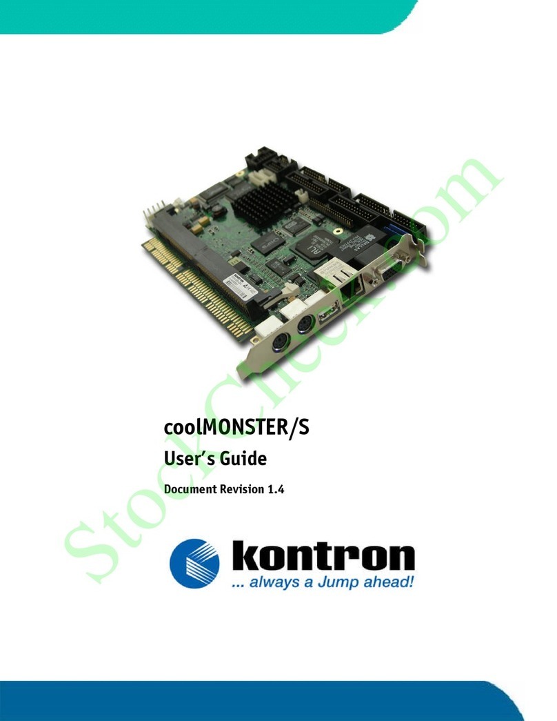 Kontron coolMONSTER/S User manual