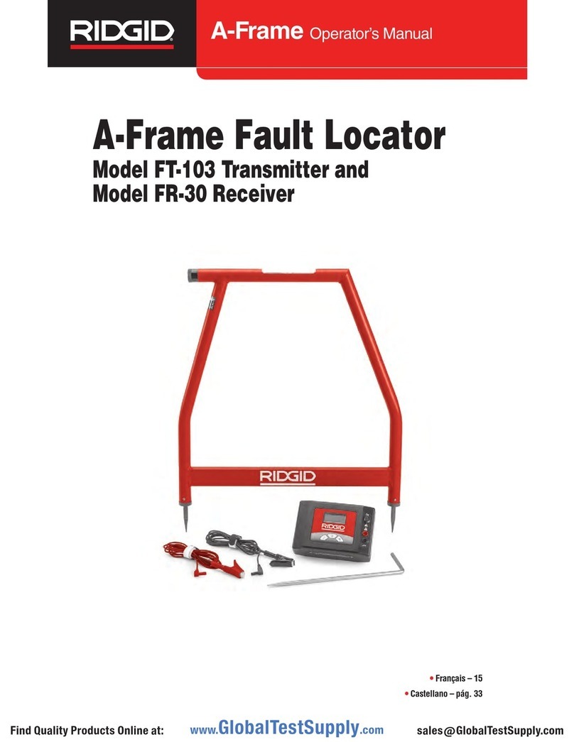 RIDGID A-Frame Fault Locator User manual