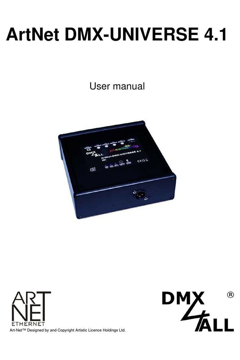 DMX4ALL Art-Net DMX-UNIVERSE 4.1 user manual