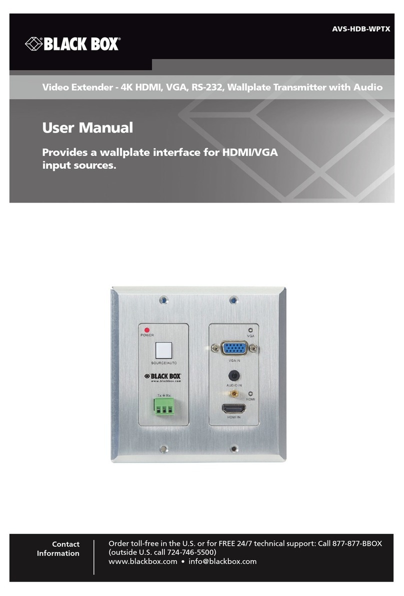 Black Box AVS-HDB-WPTX user manual