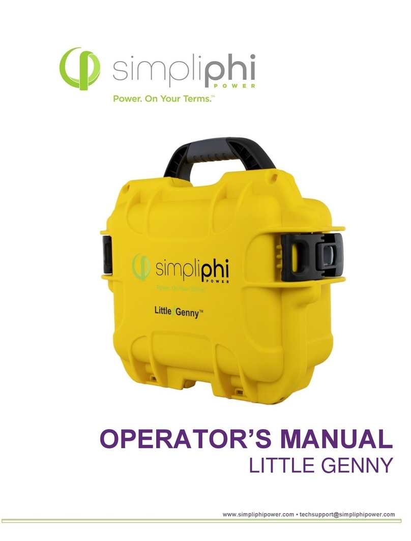 SimpliPhi LITTLE GENNY User manual