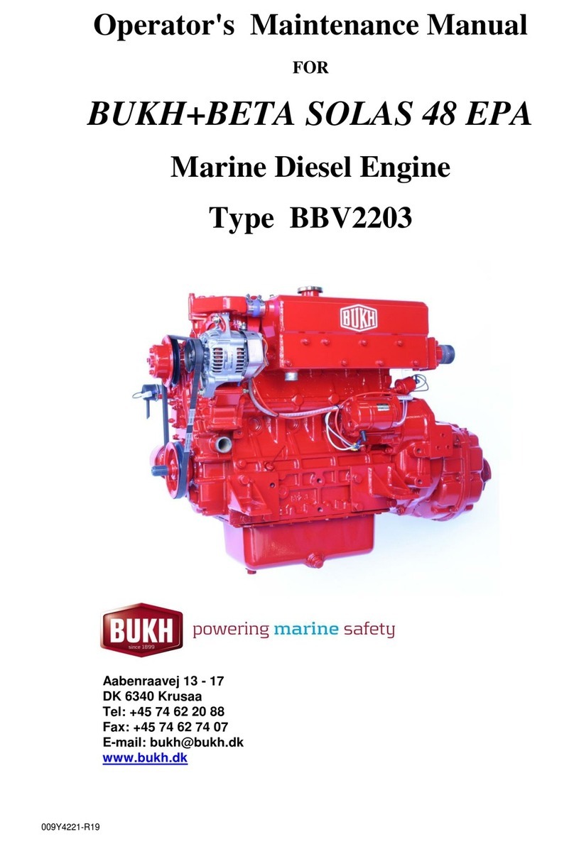 Bukh BETA SOLAS 48 EPA BBV2203 Operator's  maintenance manual