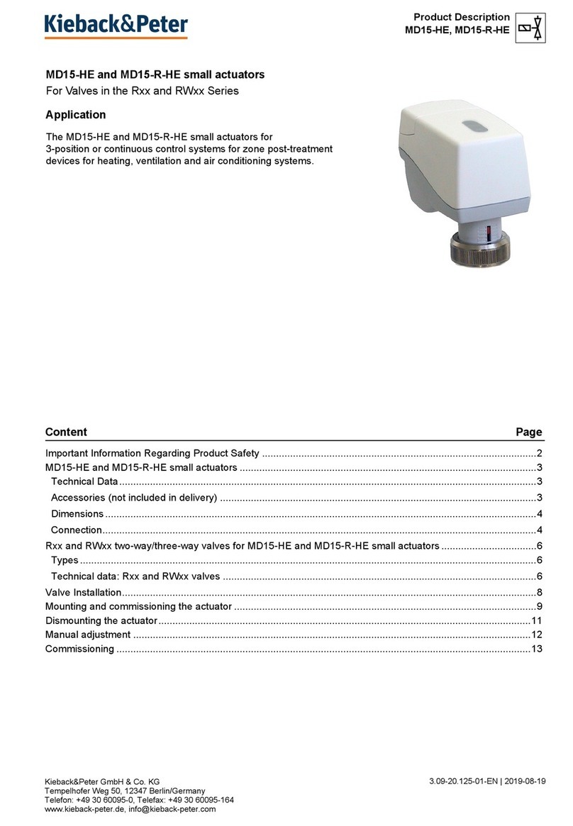 Kieback&Peter MD15-R-HE Product description