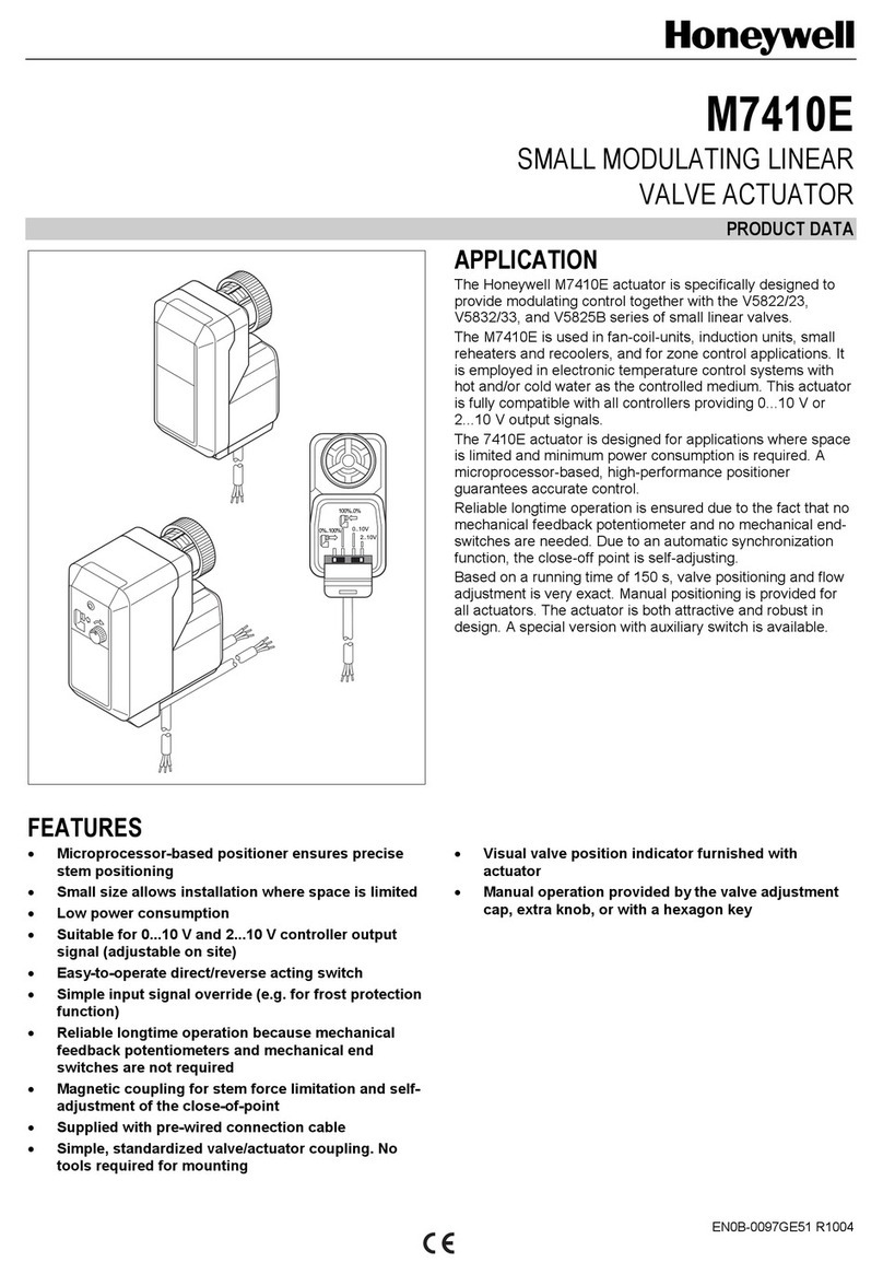 Honeywell M7410E Operation manual