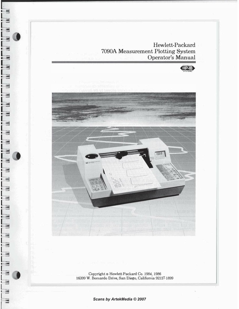 HP 7090A User manual