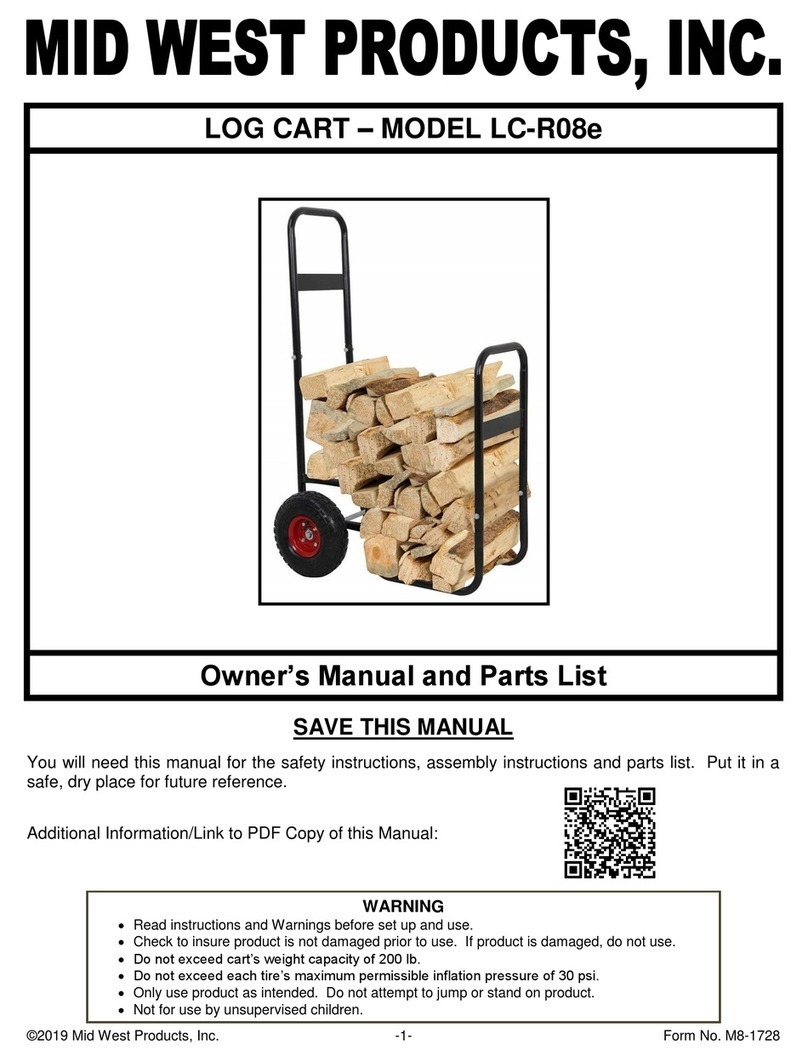 MID WEST PRODUCTS LC-R08E Owner's manual and parts list