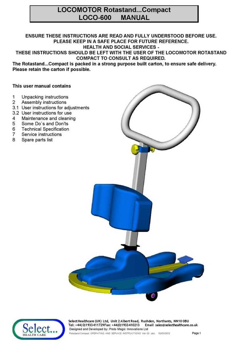 Select Locomotor LOCO-600 manual