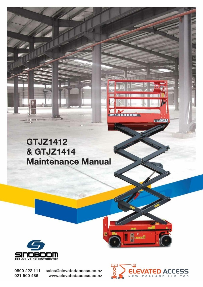 Elevated Access Sinoboom GTJZ1412 Maintenance manual