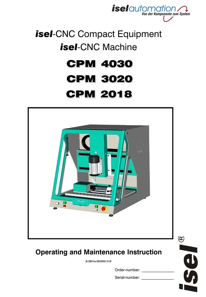 isel automation CPM 2018 Operating and maintenance instruction