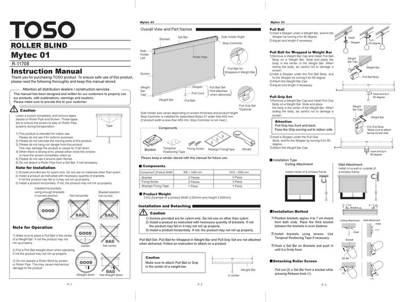 TOSO Mytec 01 User manual