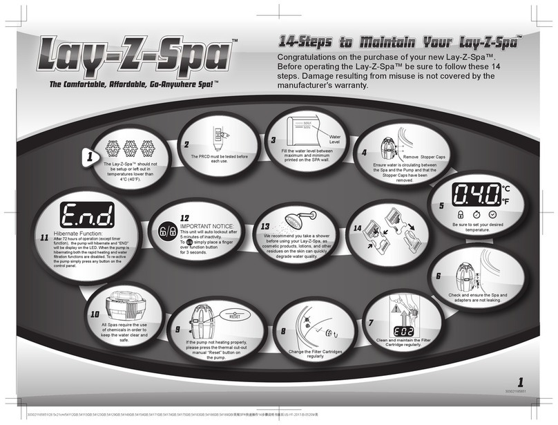Bestway Lay-Z-Spa Series manual
