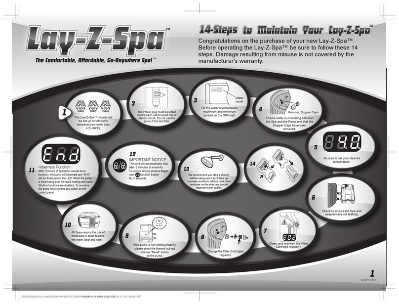 Bestway Lay-Z-Spa Series manual