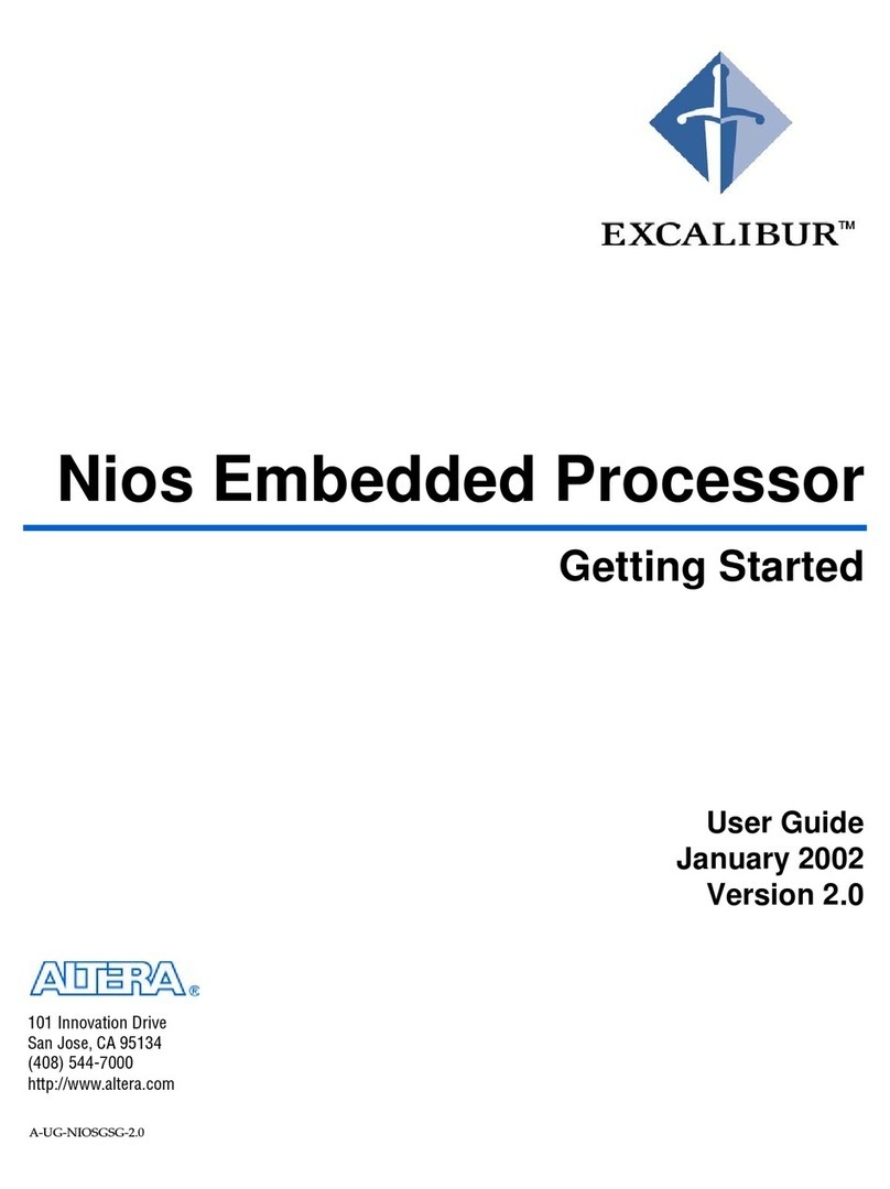 Altera Excalibur APEX 20K200E User manual