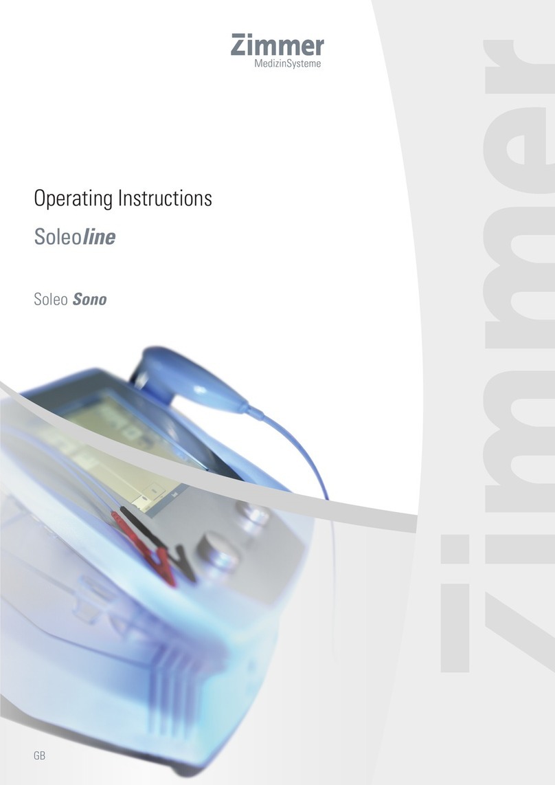 Zimmer Soleoline Soleo Sono operating instructions