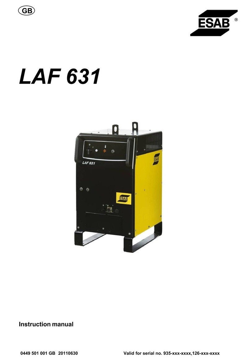 ESAB LAF 631 User manual ESAB LAF 631 User manual