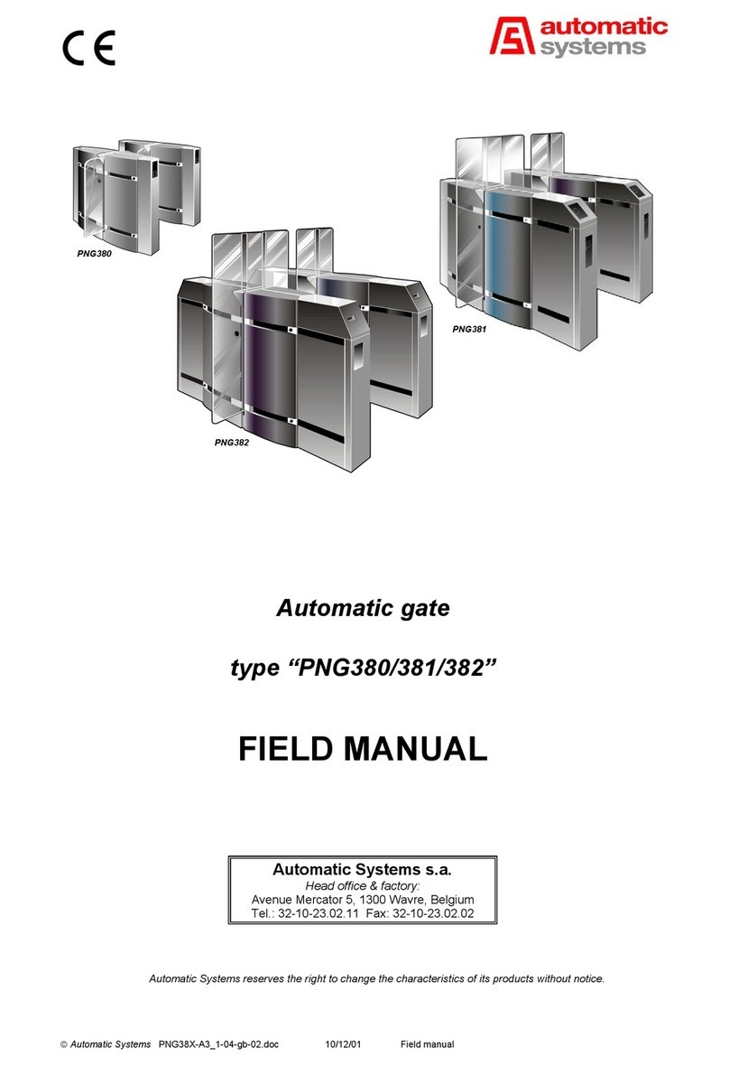 Automatic Systems PNG382 User manual