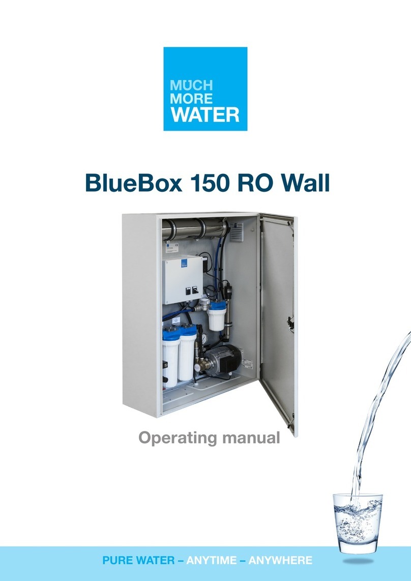 Much More Water BlueBox 150 RO Wall operating manual