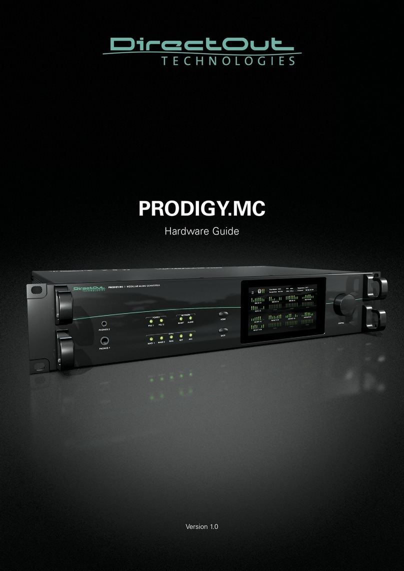 DirectOut Technologies PRODIGY.MC Installation instructions
