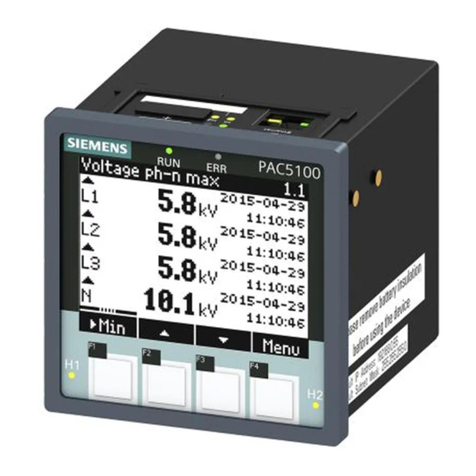 Siemens SENTRON PAC5200 Device manual Siemens SENTRON PAC5200 Device manual