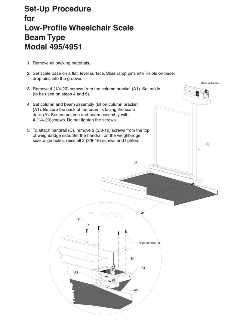 Detecto 495 User manual